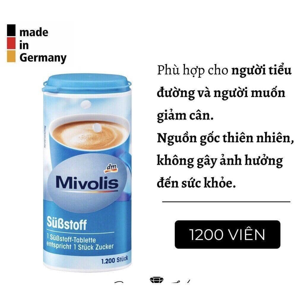 ĐƯỜNG ĂN KIÊNG MIVOLIS của ĐỨC( 1200 viên)