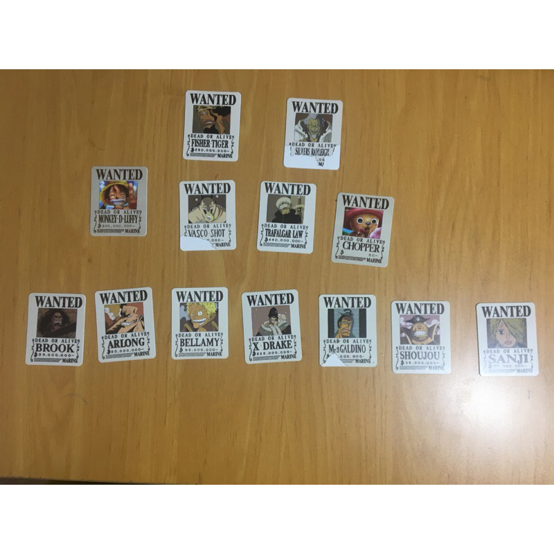 thẻ Toonies One Piece WANTED