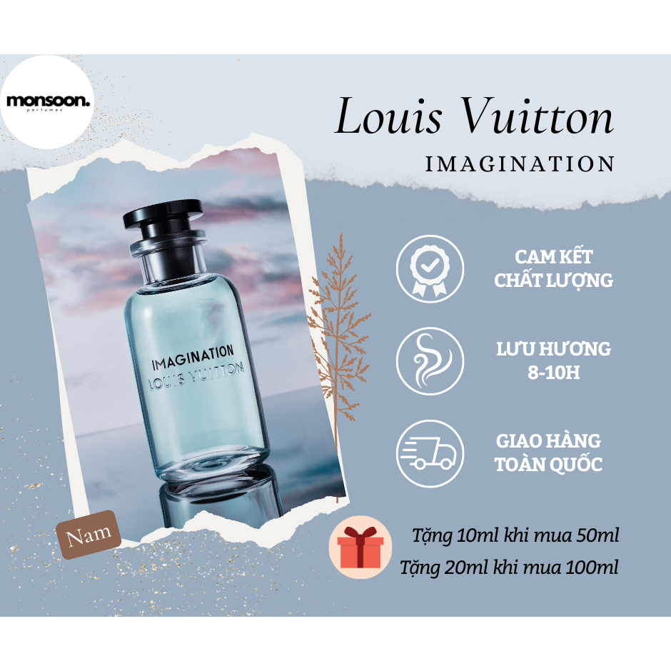 Nước hoa nam Louis Vuitton LV Imagination EDP cao cấp Monsoon thơm lâu mùi cam trà dịu nhẹ mát mẻ mùa hè