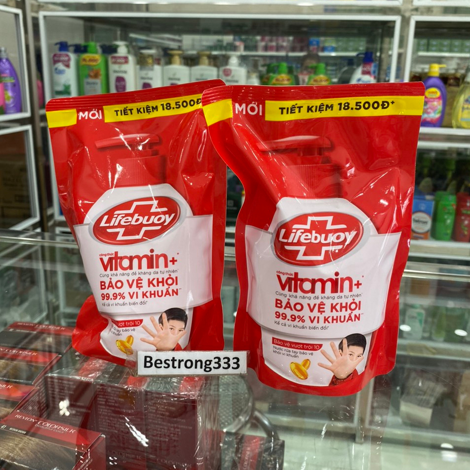 [MẪU MỚI, DATE MỚI] Túi nước rửa tay Lifebuoy bạc bảo vệ 400g