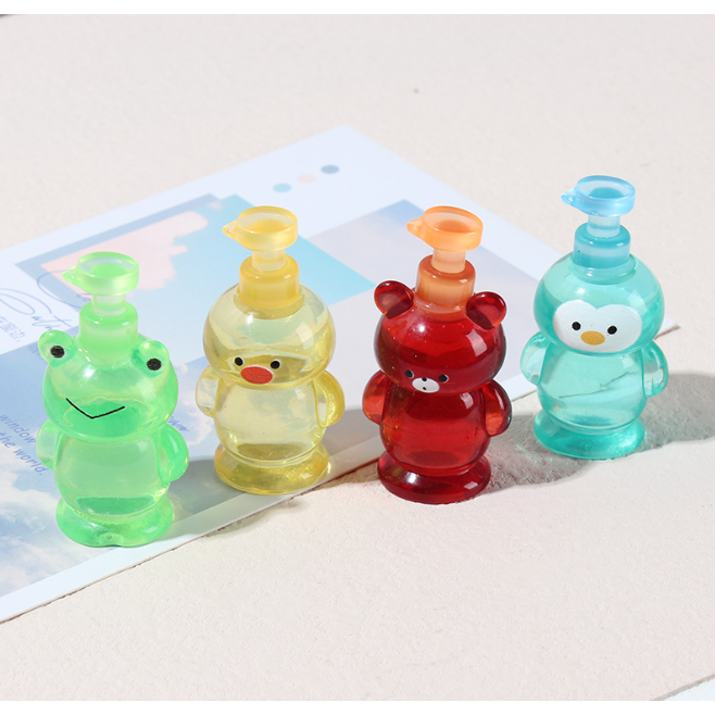 Mô hình chai nước rửa tay hình thú trang trí nhà búp bê, OB11 Dollhouse