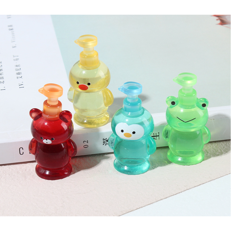 Mô hình chai nước rửa tay hình thú trang trí nhà búp bê, OB11 Dollhouse