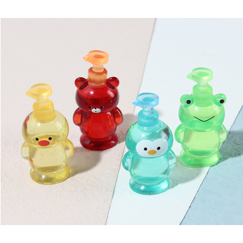 Mô hình chai nước rửa tay hình thú trang trí nhà búp bê, OB11 Dollhouse