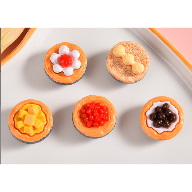 Mô hình khay bánh nướng vị trái cây trang trí nhà búp bê, OB11 Dollhouse