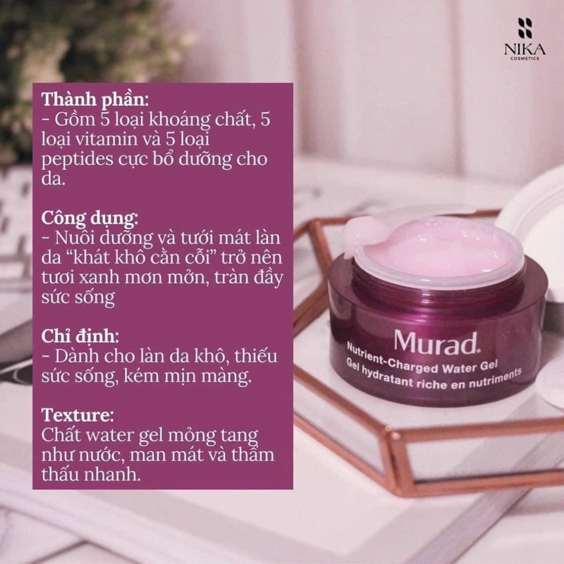 Kem dưỡng ẩm MURAD NUTRIENT CHARGED WATER GEL
