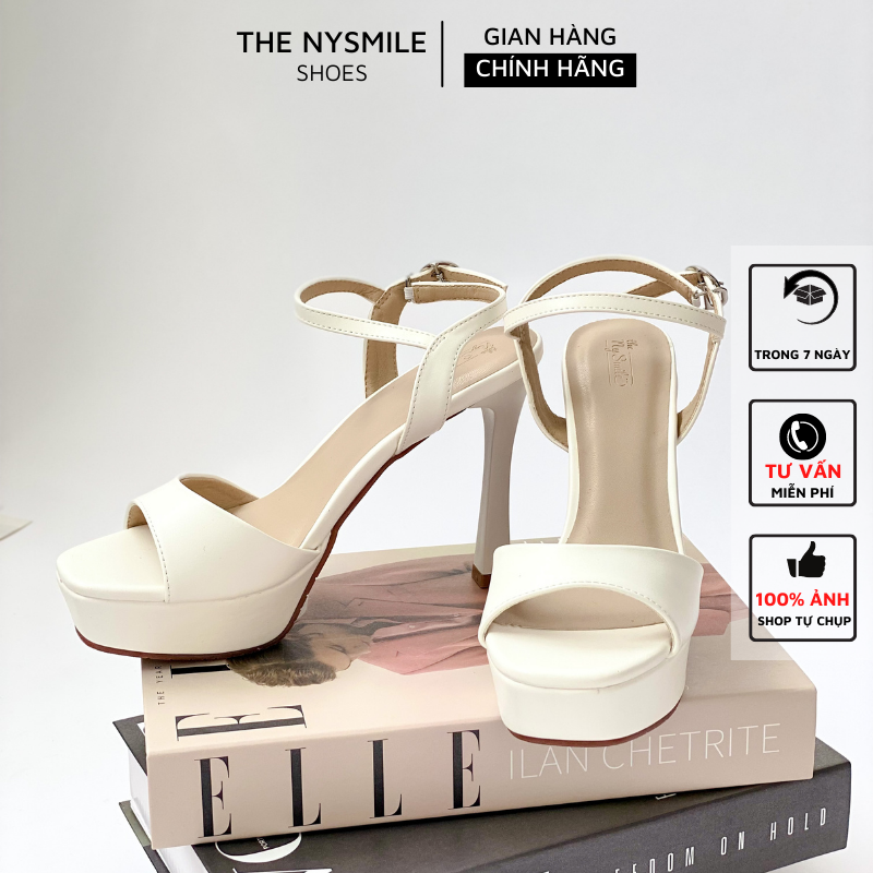 Giày sandal cao gót nữ 11P, Giày cô dâu , dự tiệc , giày đúp mũi gót nhọn - TheNysmile - LIZA