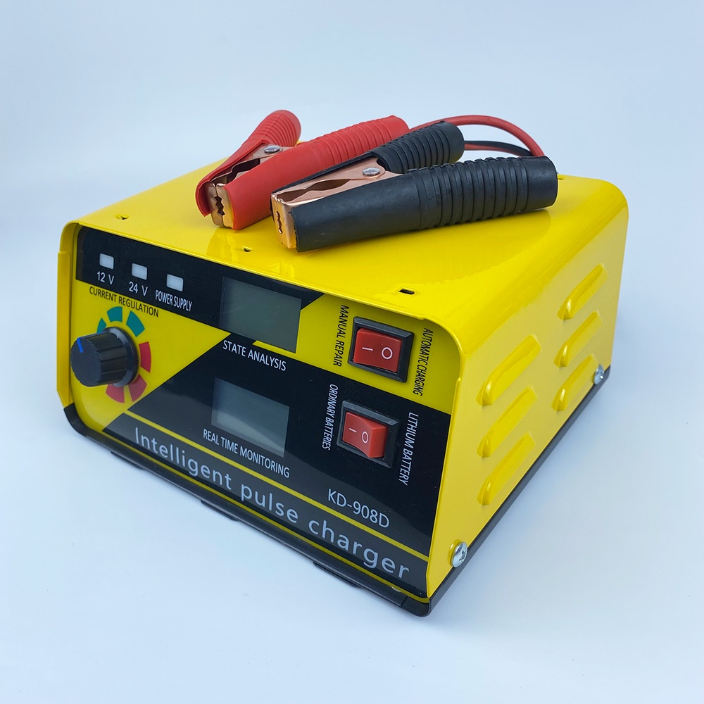 Sạc bình acquy 12V - 24V 400AH KD-908D, bộ sạc bình acquy tự ngắt thông minh hàng chính hãng ANJING