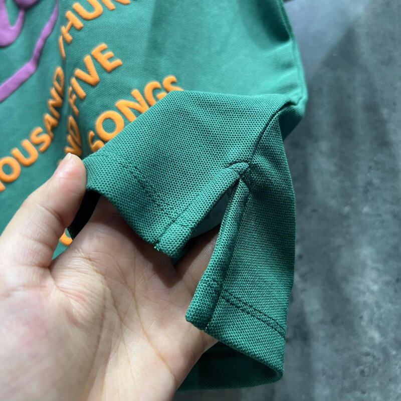 ⚡️[Hight Quality] Hàng Có Sẵn!! Áo Polo Gu'c'ci GG Pineapple Green Họa Tiết Quả Dứa Trước Ngực - Hàng Loại 1 Polo G.C