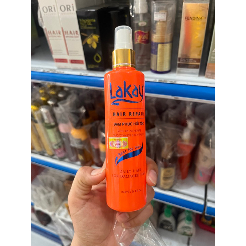 Xịt dưỡng tóc LAKAY 150ml 💥💥CHÍNH HÃNG💥💥 cung cấp dưỡng chất phục hồi hư tổn, chẻ ngọn giúp tóc sáng bóng, giảm khô xơ