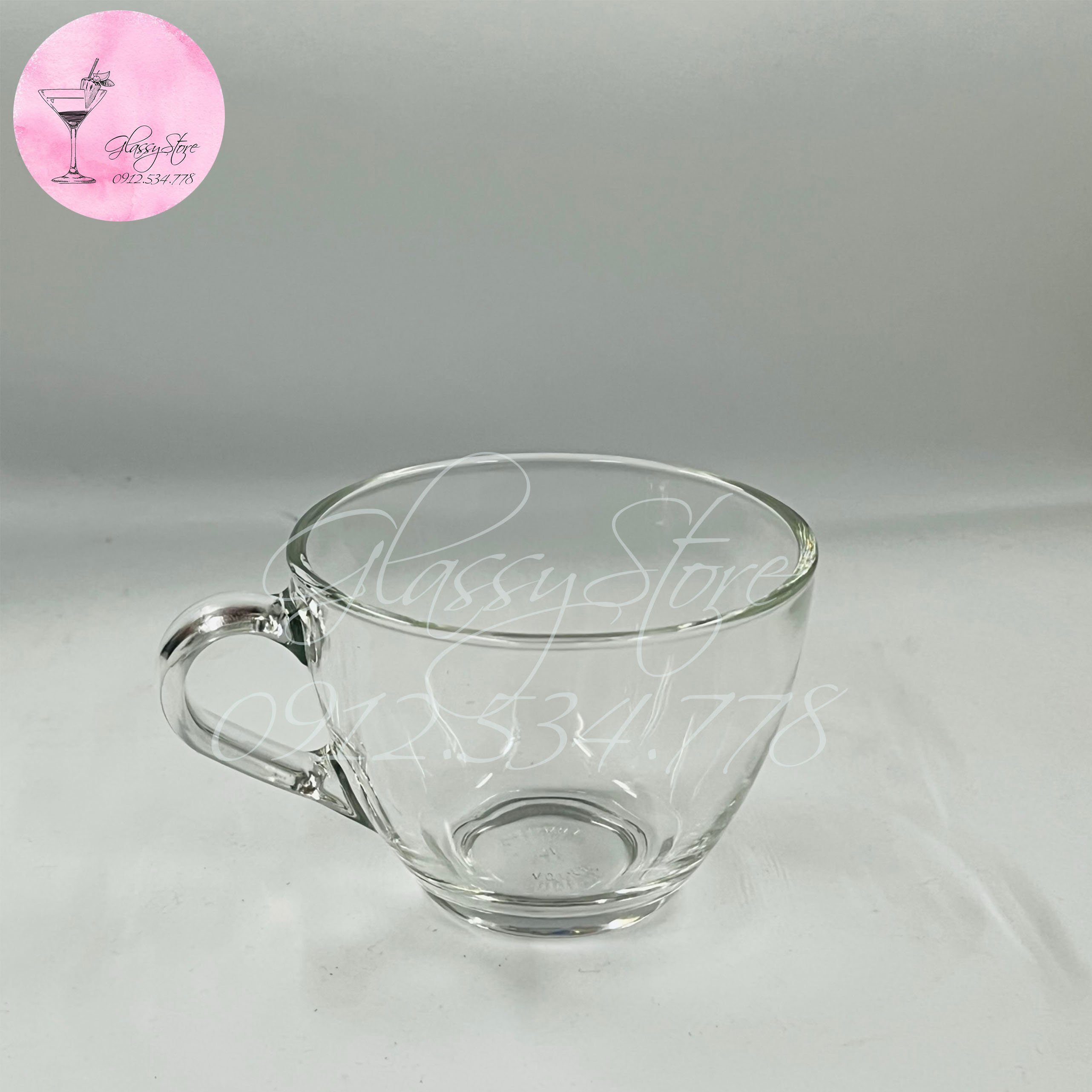 Ly (cốc) thủy tinh Cafe có quai UG310 - 230ml (Hàng nhập khẩu Thái Lan chính hãng)