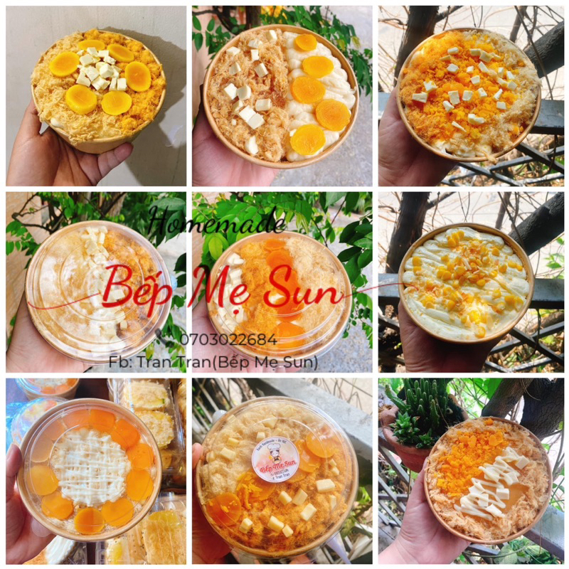 Bông lan trứng muối tô 750ml