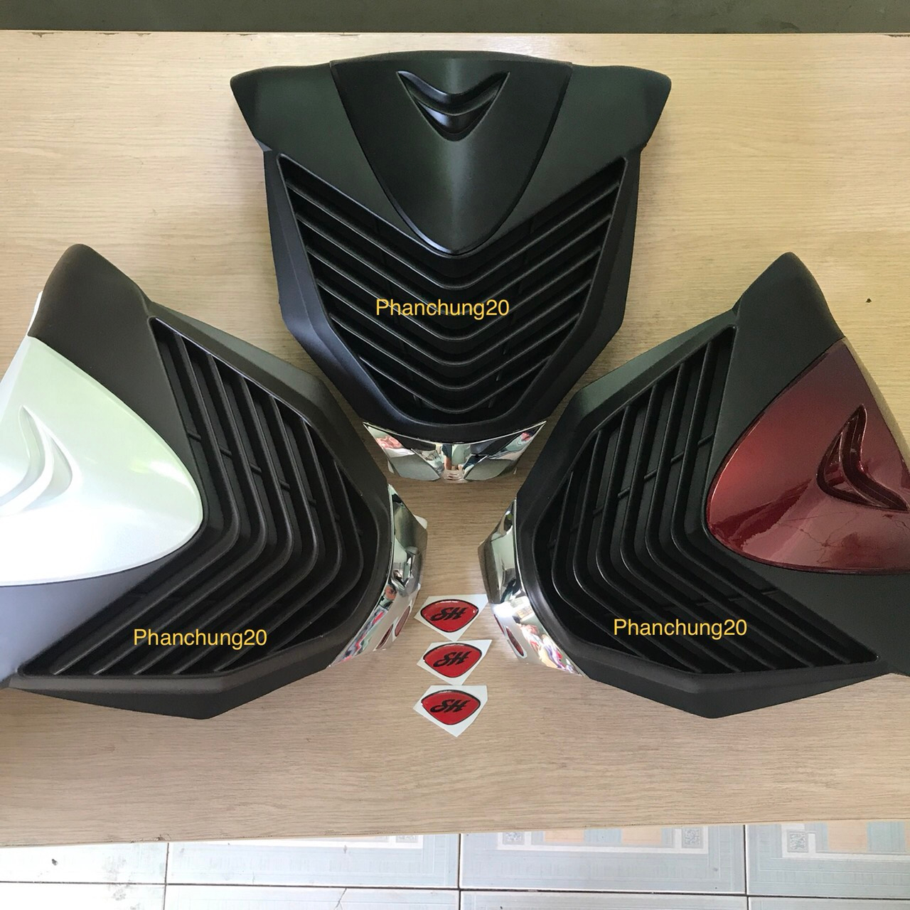 BỘ ỐP PHỤ KIỆN TRANG TRÍ DÙNG CHO ĐỜI XE SHMODE 2013 2014 2015 2016 2017 2018 2019 CACBON