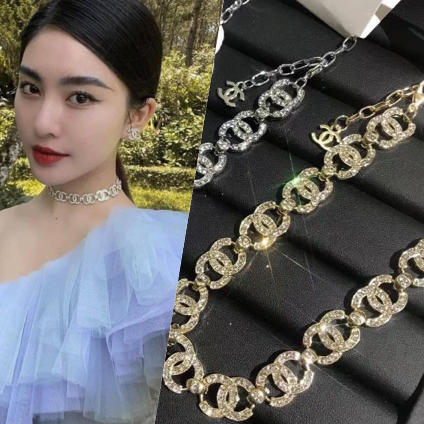 Choker CC đá hiệu sang chảnh nổi bật CKCC12
