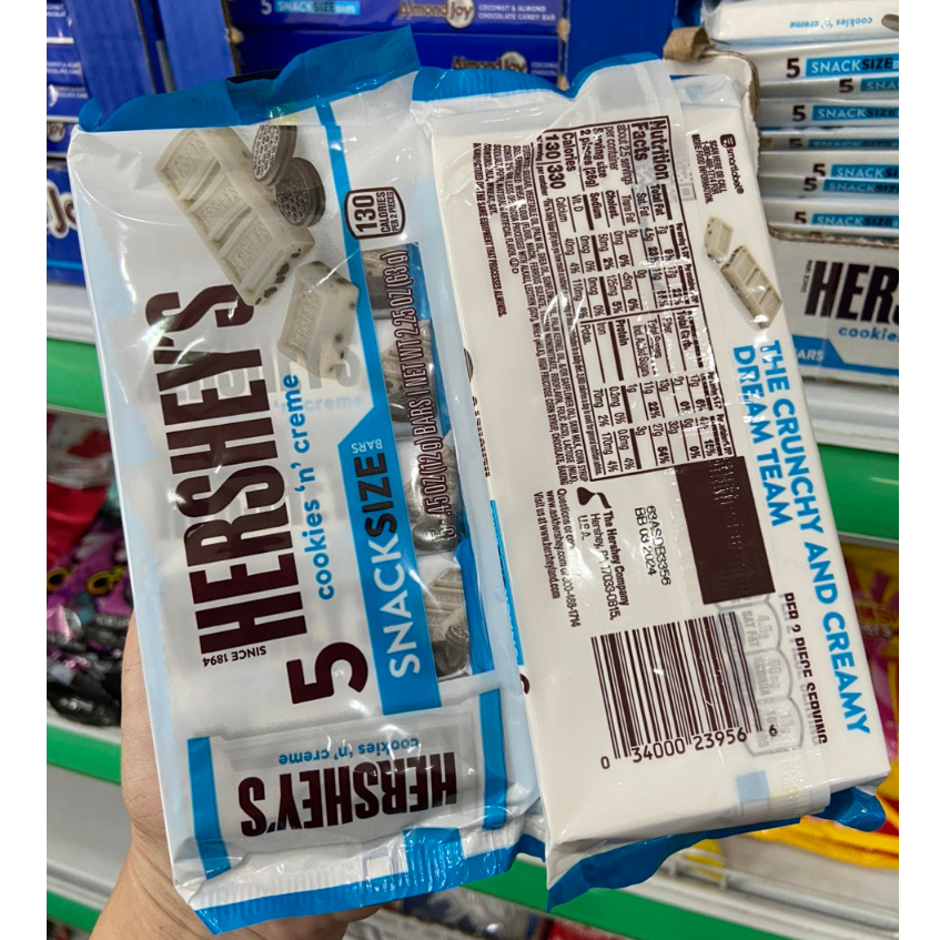 Socola Hershey Cookies Cream 63g