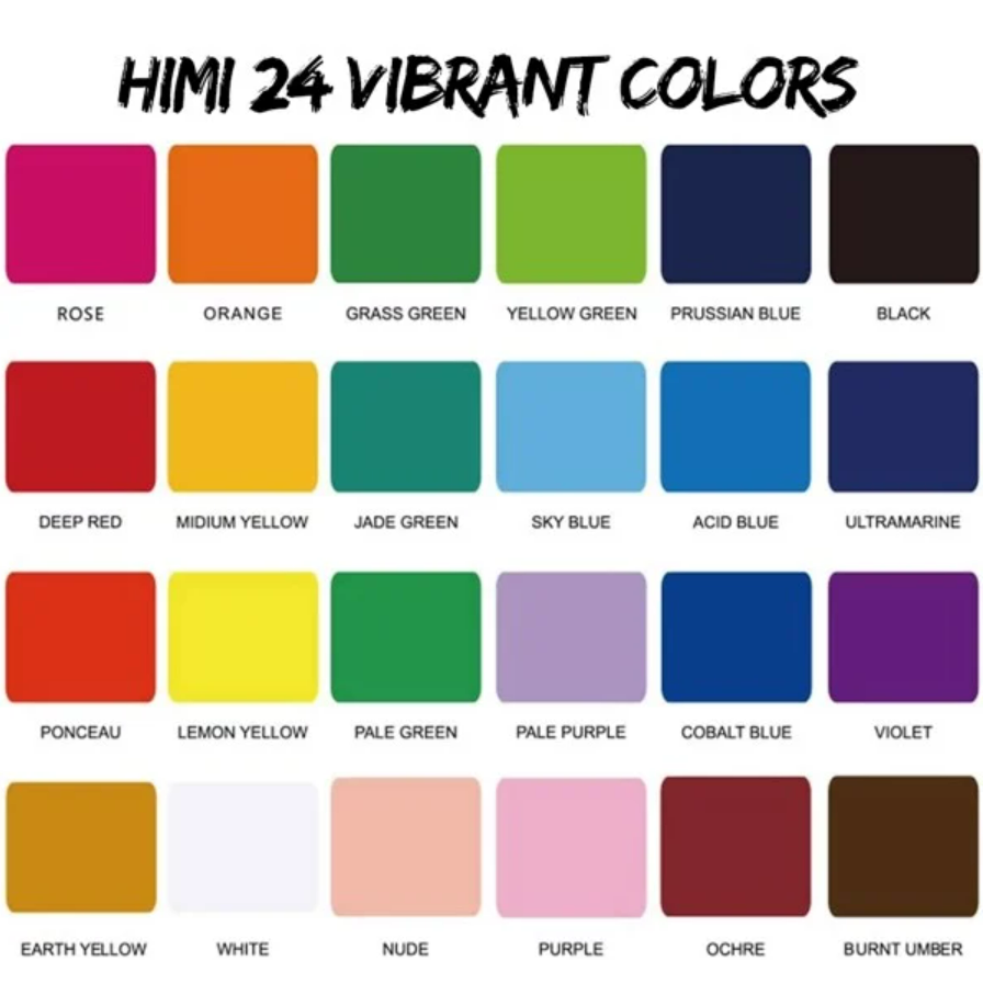 Màu Gouache HIMI Dạng Thạch Viên Lẻ