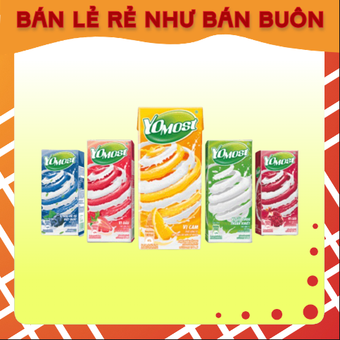 Sữa chua uống Yomost Việt Quất, Lựu, Dâu, Cam lốc 4 hộp x 170ml