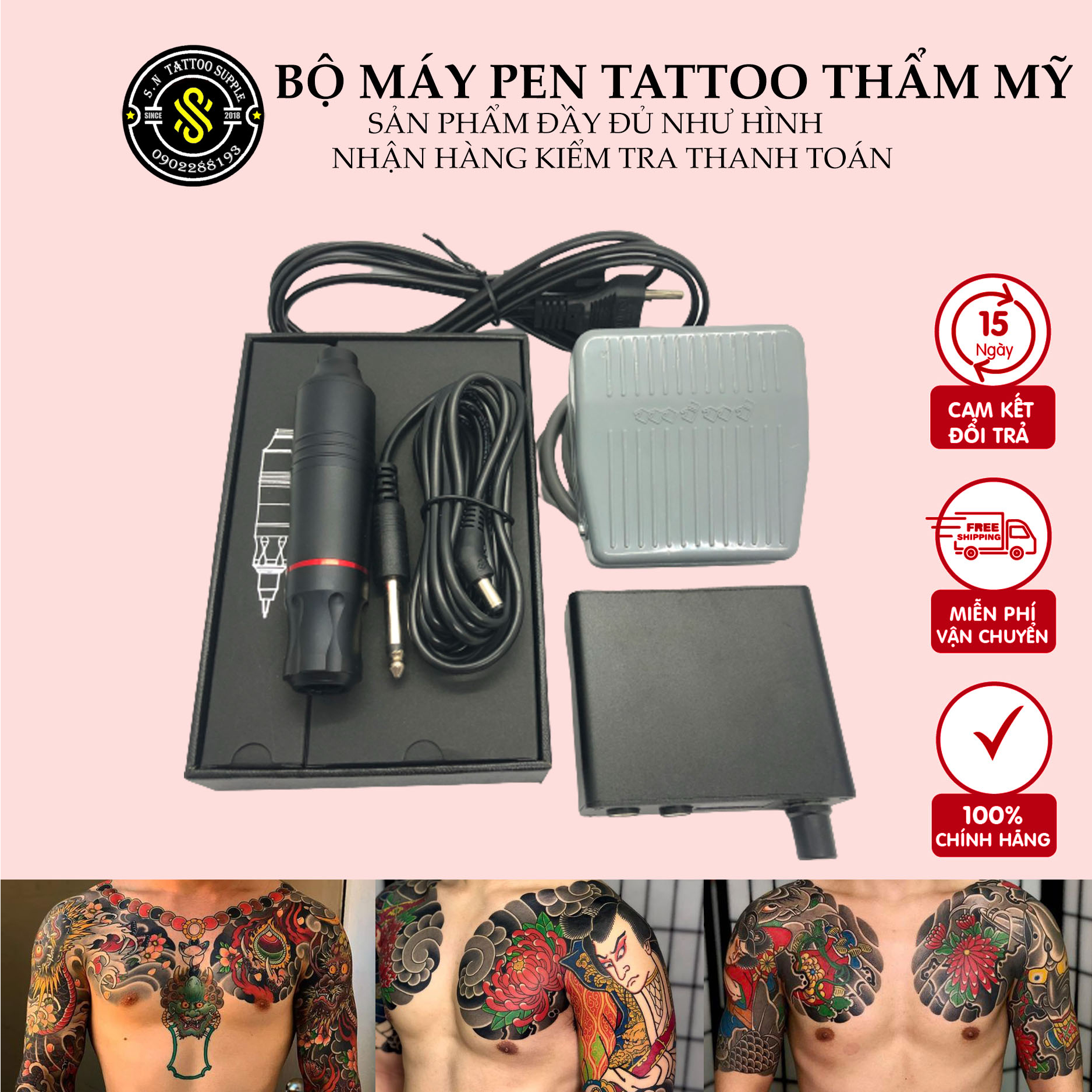 Máy Pen Mini [Tặng quà + Freeship] 💝 Máy Xăm Hình Chuyên phun xăm thẩm mỹ ⇉ Xăm hình nghệ thuật