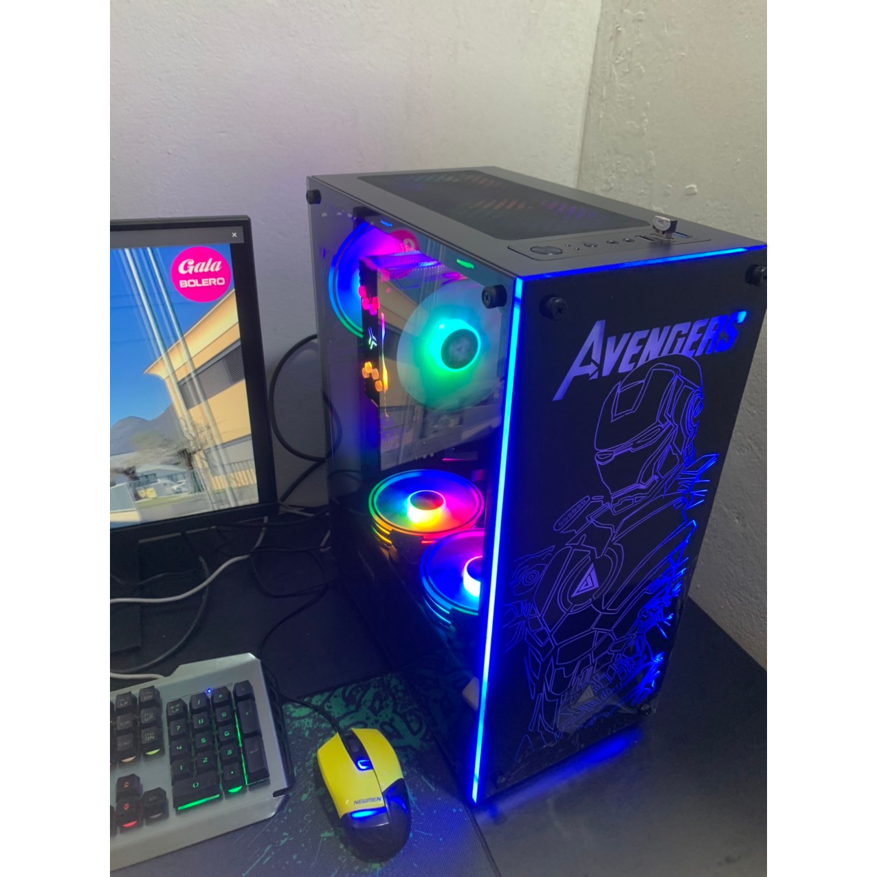 Thùng Máy Tính H310 I3 9100F ram 8gb SSD 240gb Card GTX750ti chiến các loại game Like new vỏ kính fu