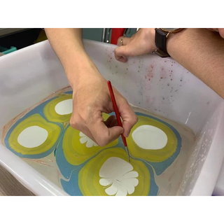 [ TAIPOZ ] - MÀU THỦY ẤN HỌA (MARBLING COLOR) JACQUARD