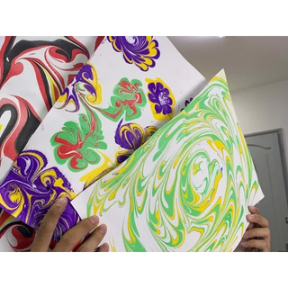 [ TAIPOZ ] - MÀU THỦY ẤN HỌA (MARBLING COLOR) JACQUARD