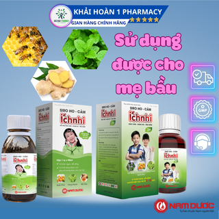 Siro ho ích nhi trẻ em giúp giảm ho, tiêu đờm, giải cảm - chai 90ml