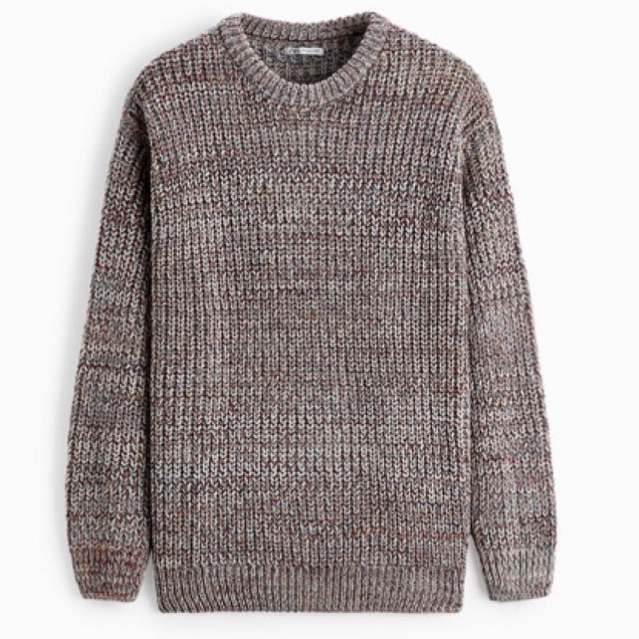 Áo len nam Zara authentic TEXTURED SWEATER size M