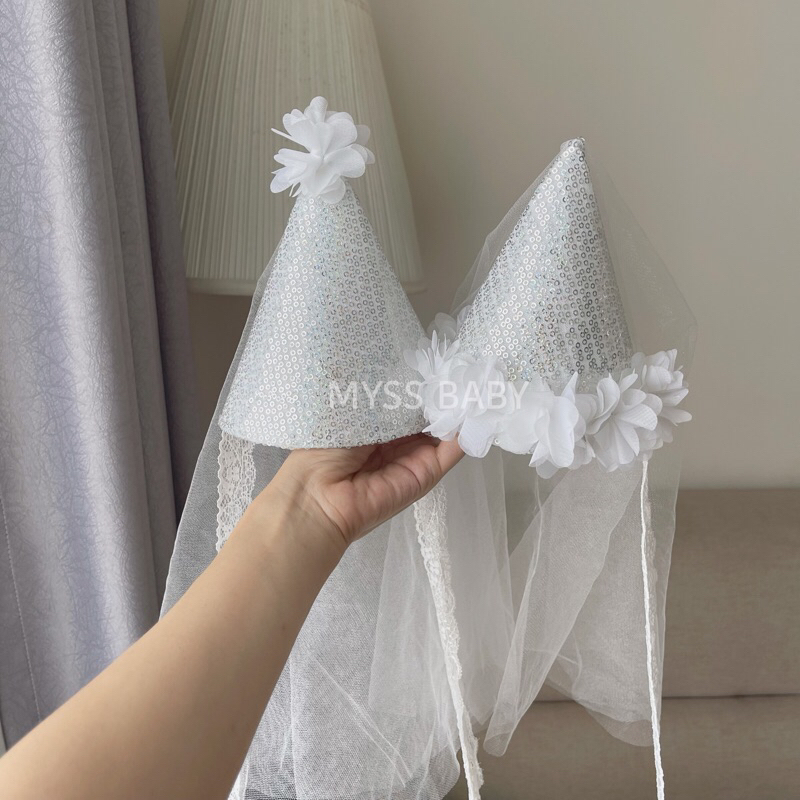 Mũ sinh nhật cho bé Nón party bling bling MYSS BABY