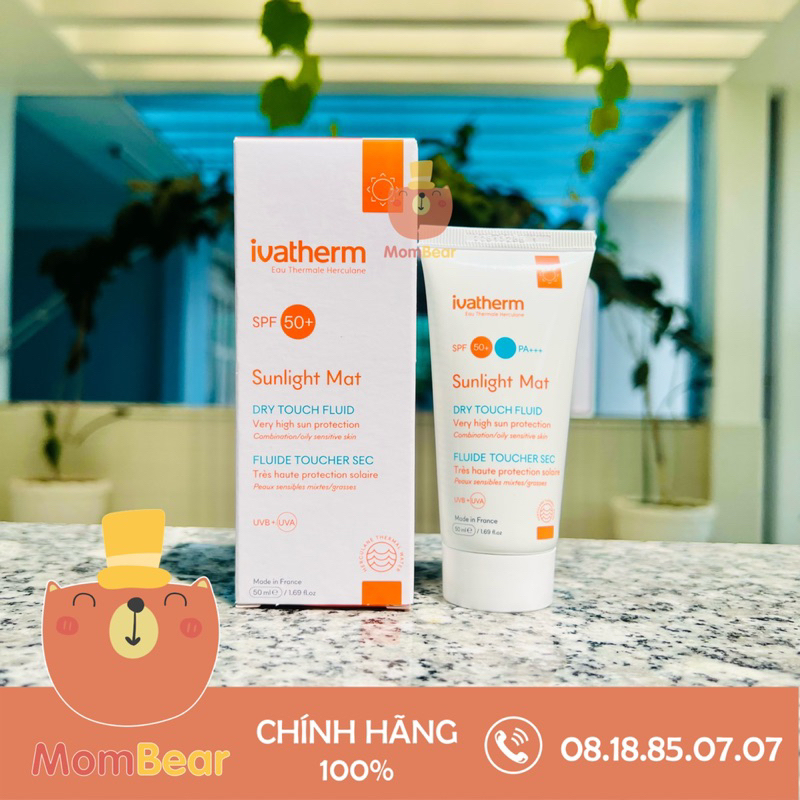 [Hàng Nhập] Kem Chống Nắng Ivatherm Sunlight Dry - Touch SPF 50+