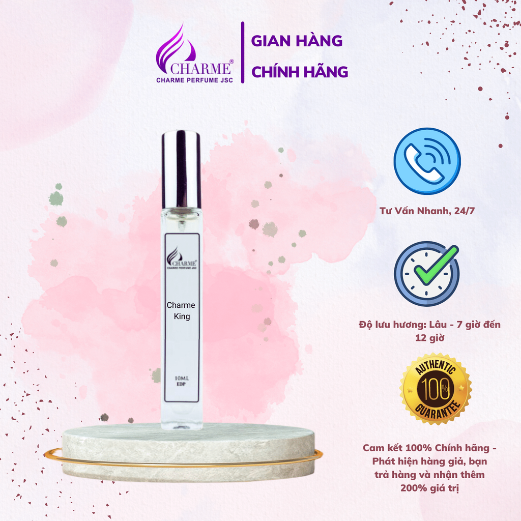 Nước Hoa Nam Charme King 10ml