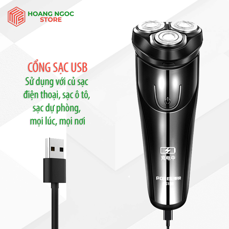 Máy cạo râu đa năng chính hãng Flyco Poree PS156 tích hợp 3 đầu cạo và tông đơ cắt tỉa tóc mai, chống nước, dễ vệ sinh