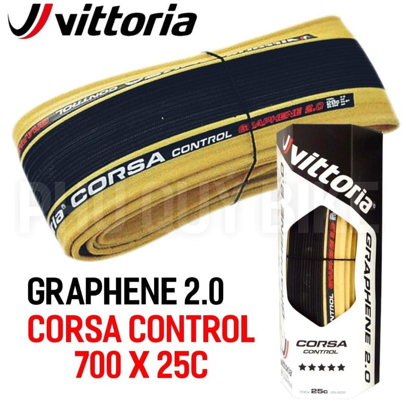 Vỏ Gấp Hông Vàng 700x25c Vittoria CORSA CONTROl