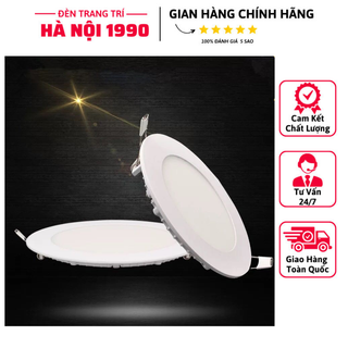 Đèn led âm trần mỏng 12w/ 18w/ 24w, đèn trang trí trần thạch cao phòng khách, phòng ngủ