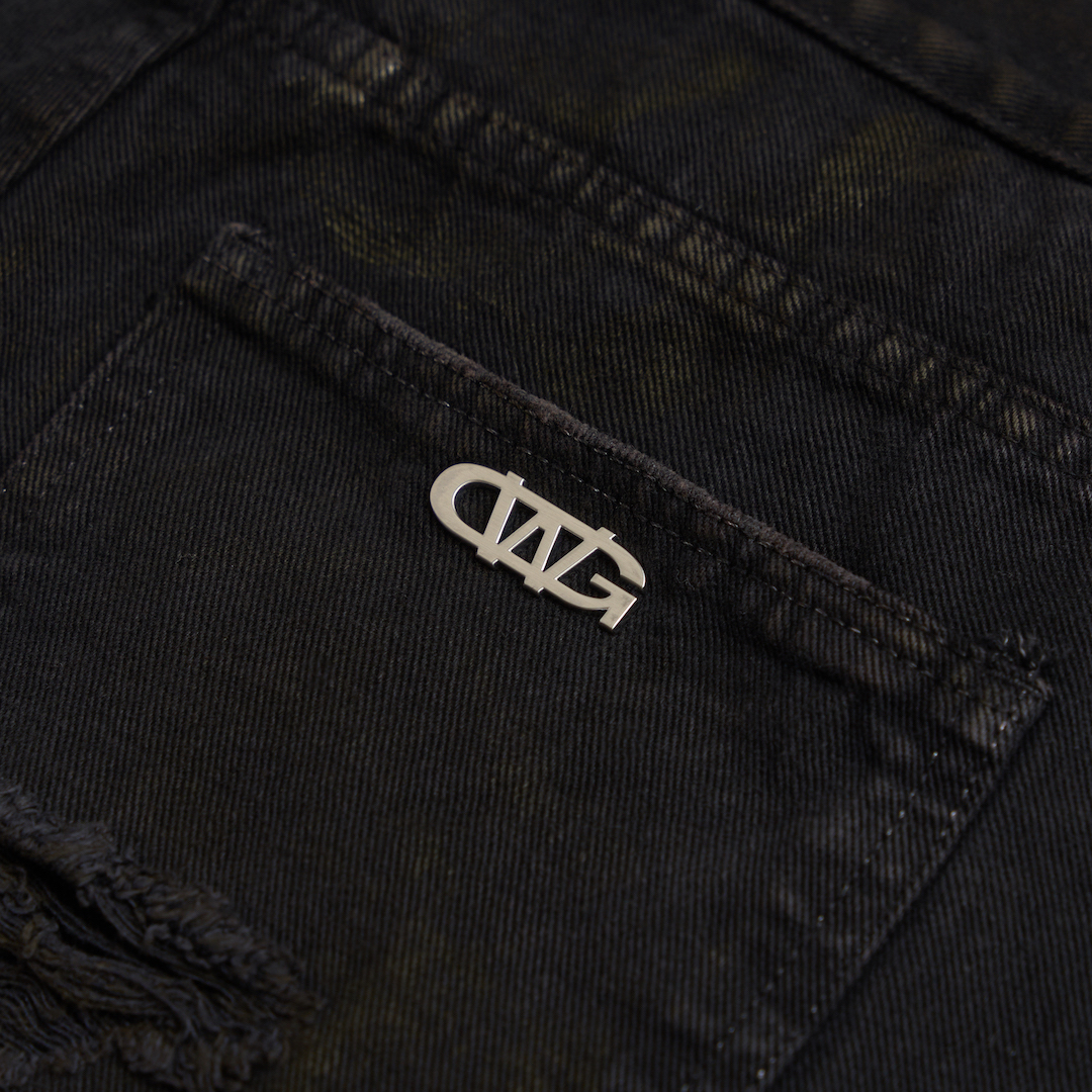 TRASH JEANS BLACK / Quần jeans cạp trễ / GAMBLE WORLDWIDE