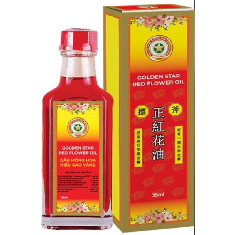 Dầu nóng hồng hoa Golden star 35ml