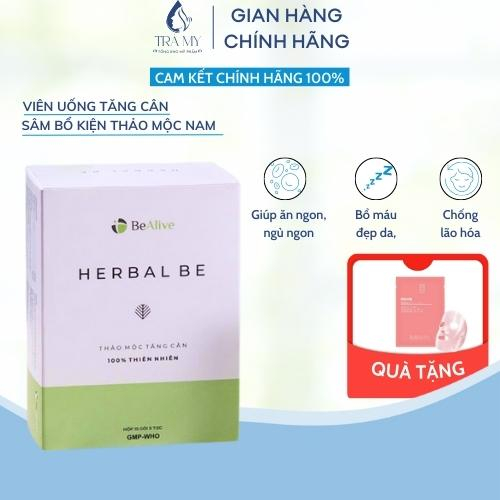 Viên Uống thảo dược Bealive Herbal Be tương trợ Tăng Cân, rèn luyện Hệ Tiêu Hoá, tăng tốc Sức Khỏe, trang điểm Da 30 Viê