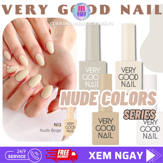 "Very Good Nail - Nude skin Series": Sơn gel cao cấp very good nail chính hãng Hàn Quốc tone màu Skin Nude