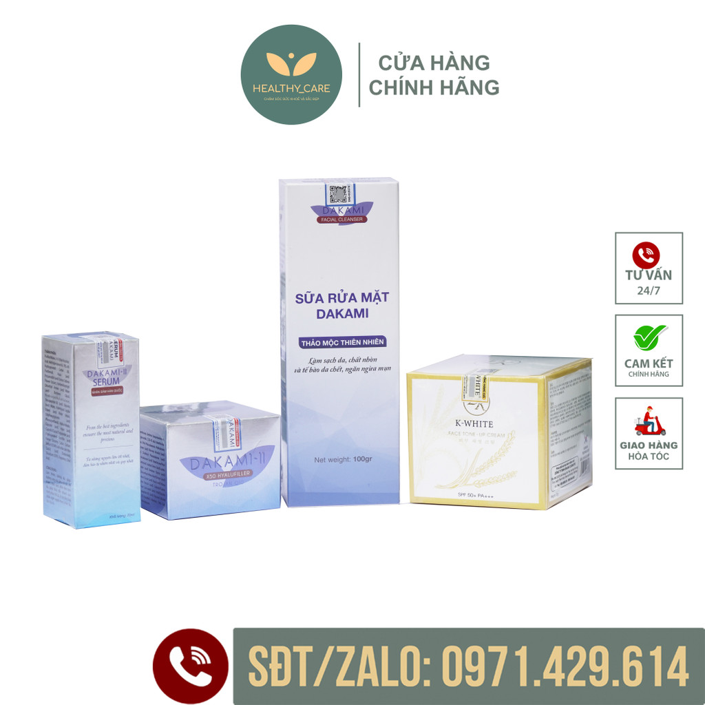 Serum Dakami ll TEM CÀO CHECK MÃ Dưỡng Trắng Da Mờ Thâm Phục Hồi Da 20ML