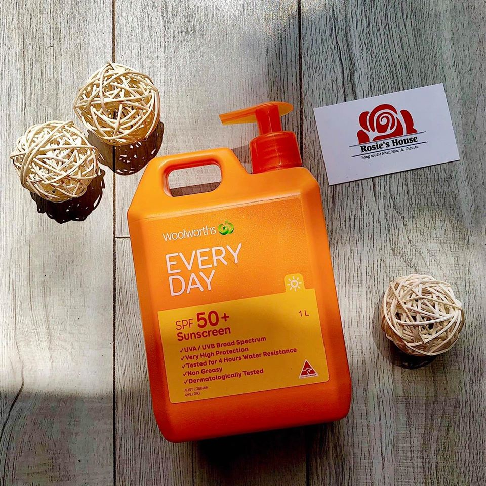 Kem chống nắng Woolworths Everyday Sunscreen SPF 50+