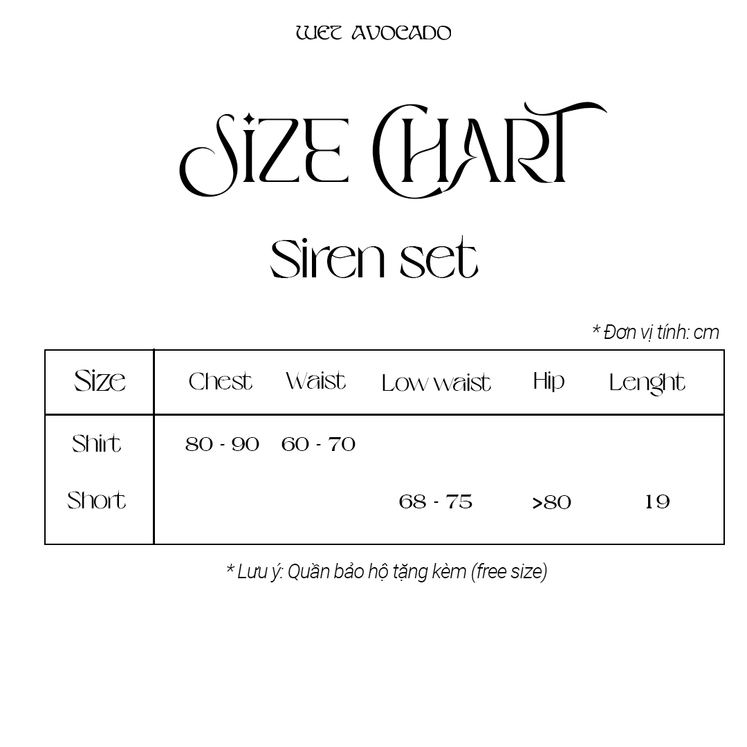 WET AVOCADO | SIREN SET