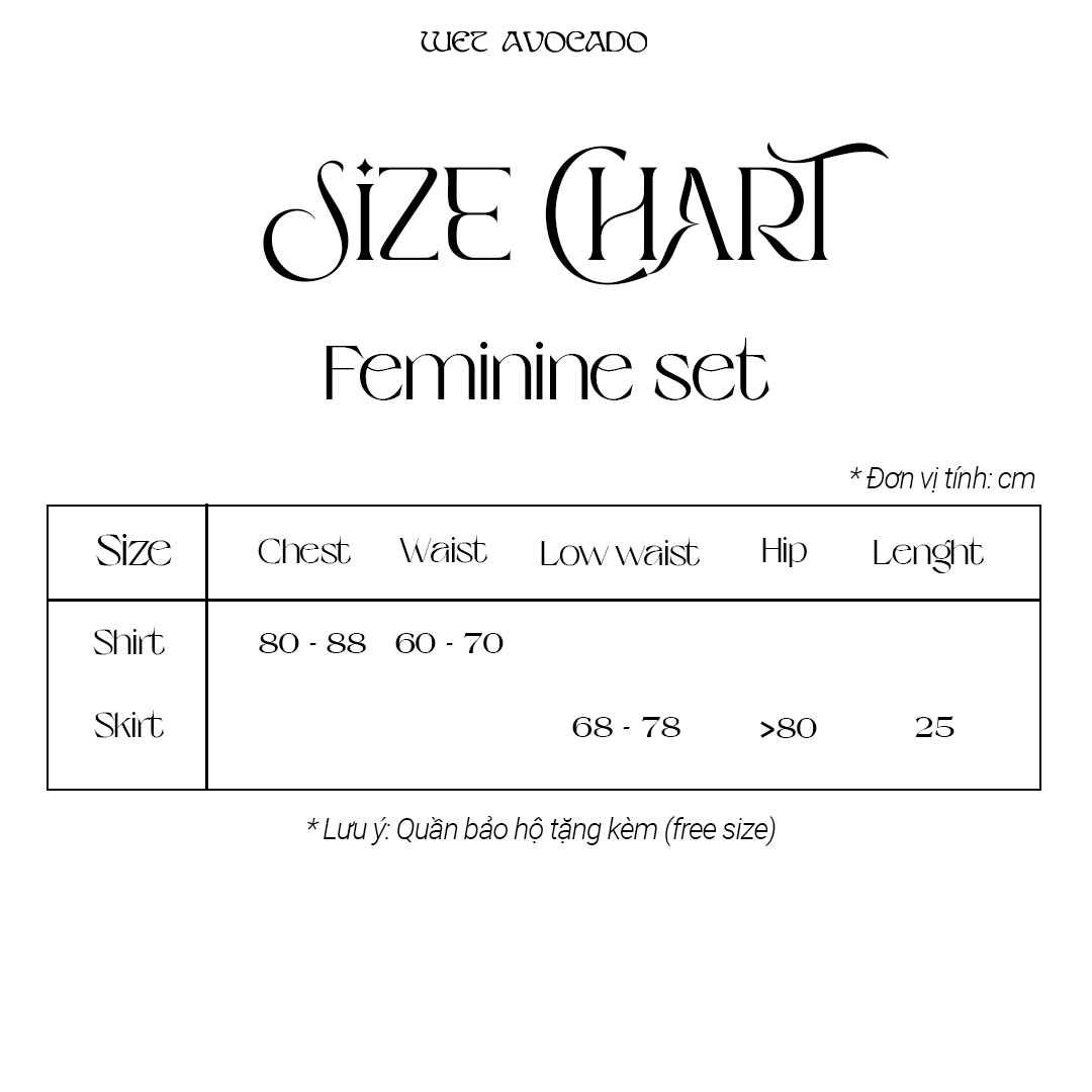 WET AVOCADO | FEMININE SET