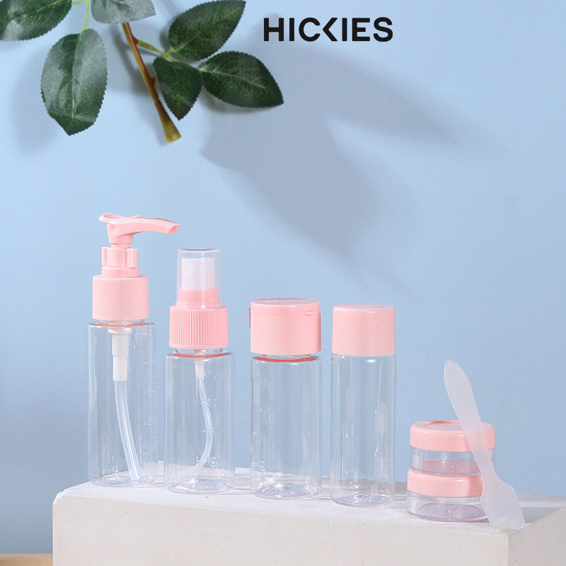 Bộ Chiết Mỹ Phẩm Du Lịch 7 Món Mini Tiện Lợi dùng cho nước hoa, sữa tắm, kem,... - hickies