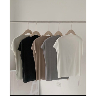 A19 Áo dập ly cộc tay