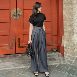 Áo Kiểu Nữ Dáng Thuyền FEINITE Chất Cotton Co Dãn 4 chiều - Áo Cộc Tay Nữ Cổ Thuyền Ly Vai Rúm Eo Che Mọi Khuyết Điểm
