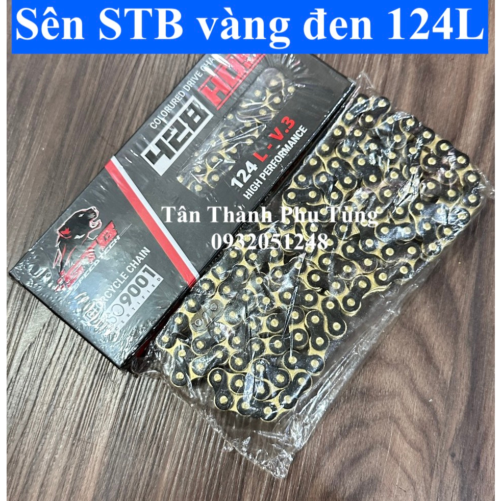 Sên STB Vàng đen 124L 9li chính hãng