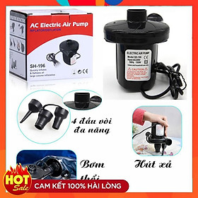 (LOẠI 1 TRONG HỘP) Bơm Điện Mini 2 Chiều Hút Thổi Tiện Lợi Bơm Phao Bơi, Bơm Ghế Hơi, Bơm Bể Phao, Bơm Hút Chân Không