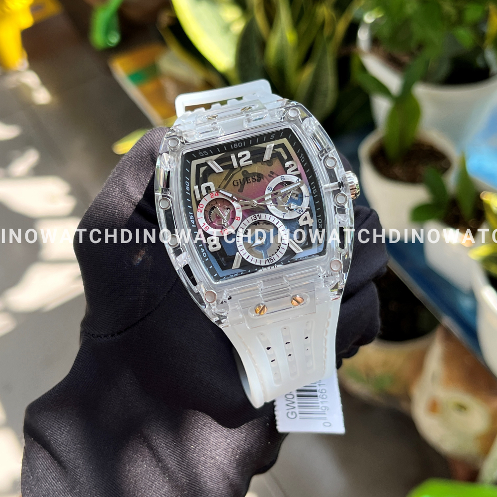 Đồng Hồ Nam Unisex Guess GW0499G3 - Dây Cao Su , Máy Pin , Size 43mm