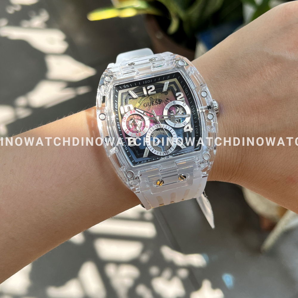 Đồng Hồ Nam Unisex Guess GW0499G3 - Dây Cao Su , Máy Pin , Size 43mm