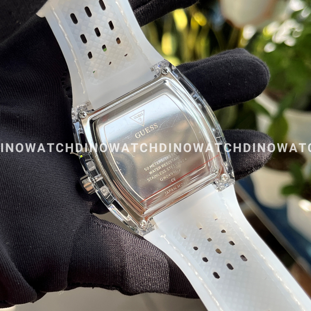 Đồng Hồ Nam Unisex Guess GW0499G3 - Dây Cao Su , Máy Pin , Size 43mm