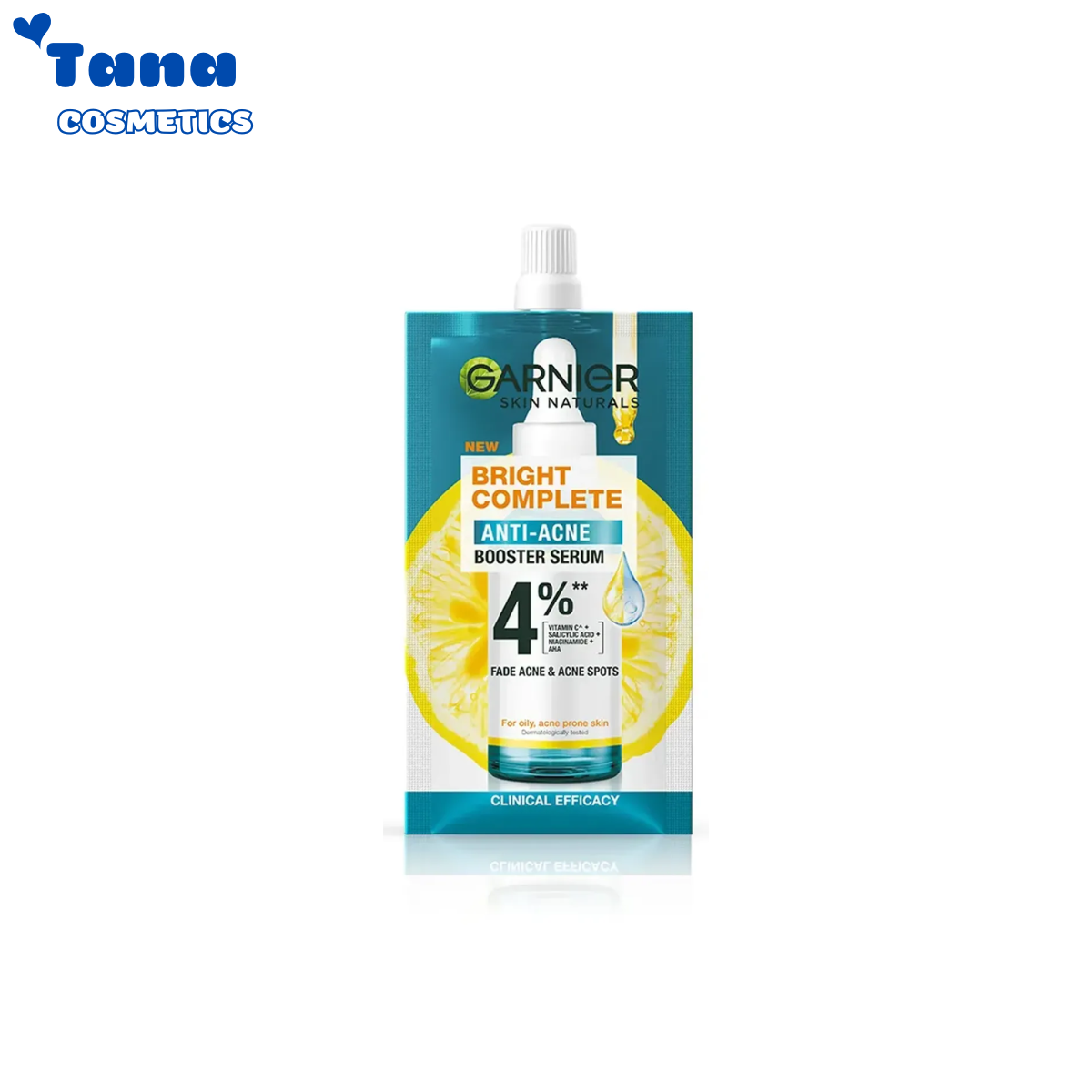 Dưỡng chất cho da dầu mụn Garnier Bright Complete Anti-Acnes Booster Serum 4%  7,5ml