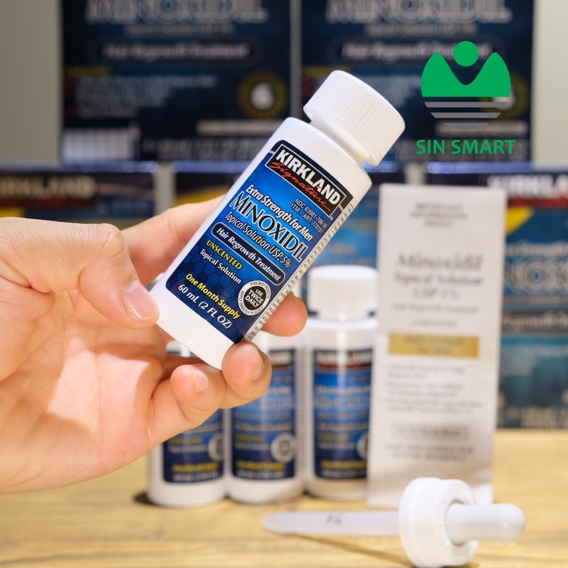 Dung dịch thoa ngoài Mọc tóc, mọc Râu Minoxidil 5% Kirkland USA